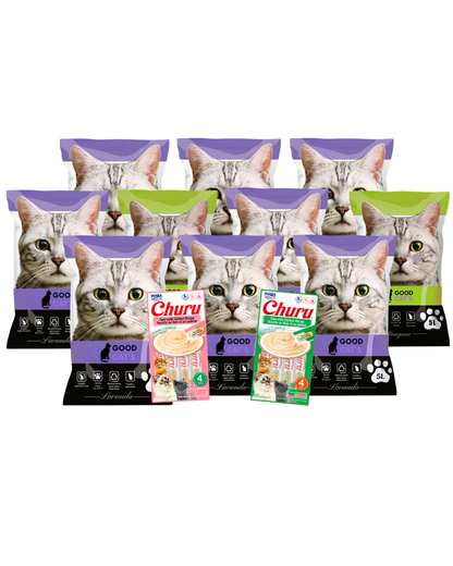 PROMOCION 40 kg aroma Manzana mas 2 sobre de churu de regalo