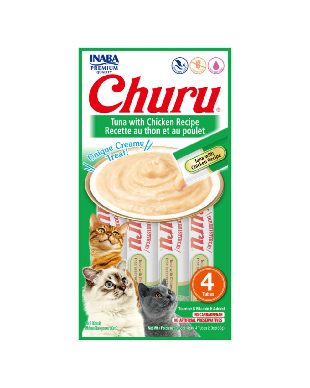 Display de churo Pollo Atún 6 saches de 4 tubos