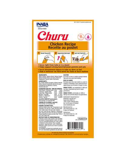 Caja de churo Pollo 6 saches de 4 tubos