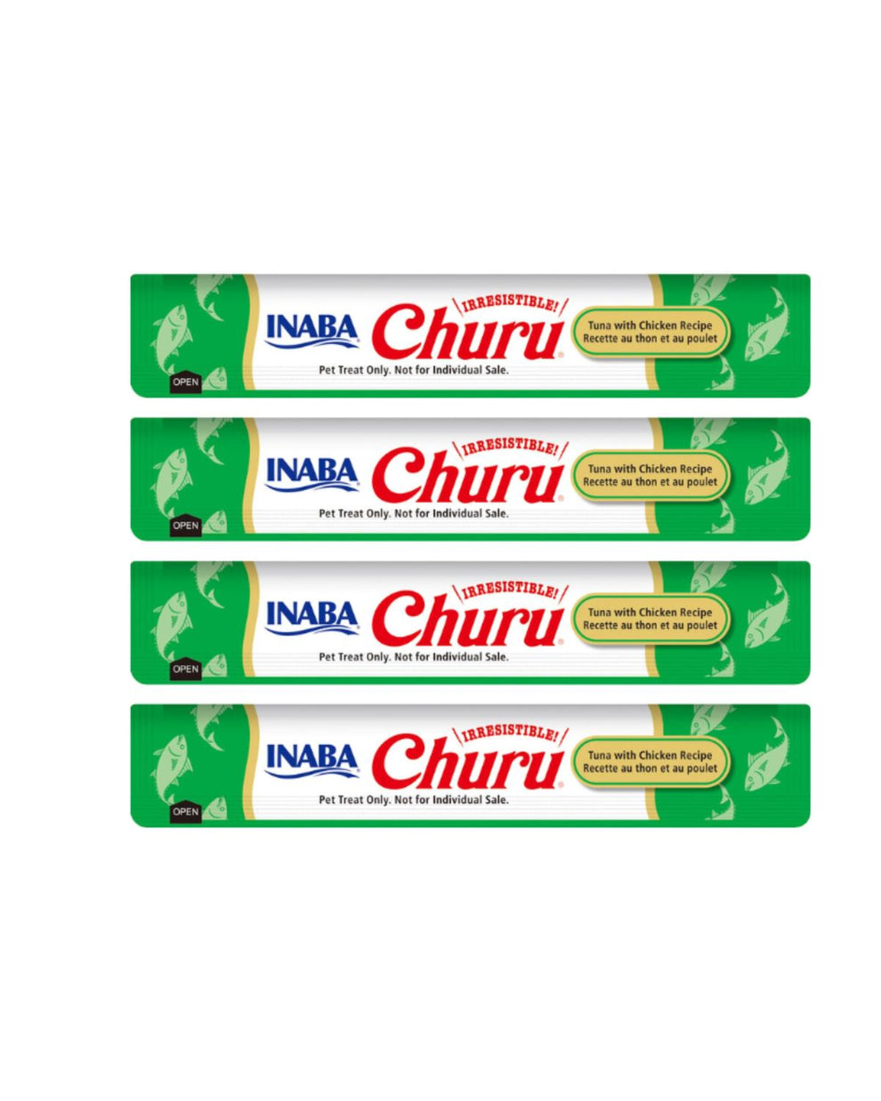 Display de churo Pollo Atún 6 saches de 4 tubos